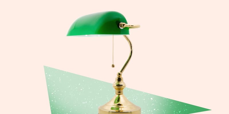 Green on sale accountant lamp