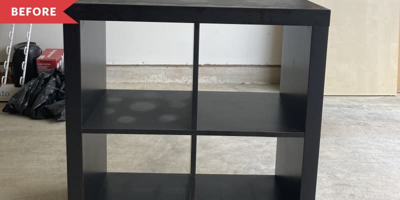 An IKEA KALLAX Got a $40 DIY Redo and Now It Looks Boutique