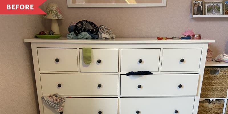This $10 IKEA HEMNES DIY Turned a Basic Dresser into a Statement Piece