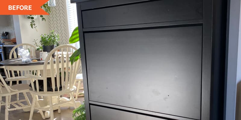 An IKEA HEMNES Shoe Cabinet Got a Shaker-Style DIY Redo for $130