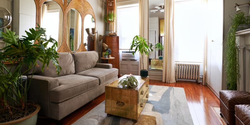 I Gasped When I Learned This Chic Banquette Started as a $15 IKEA Storage Shelf