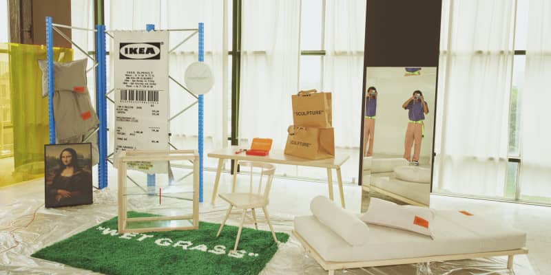 Off white x ikea mirror top