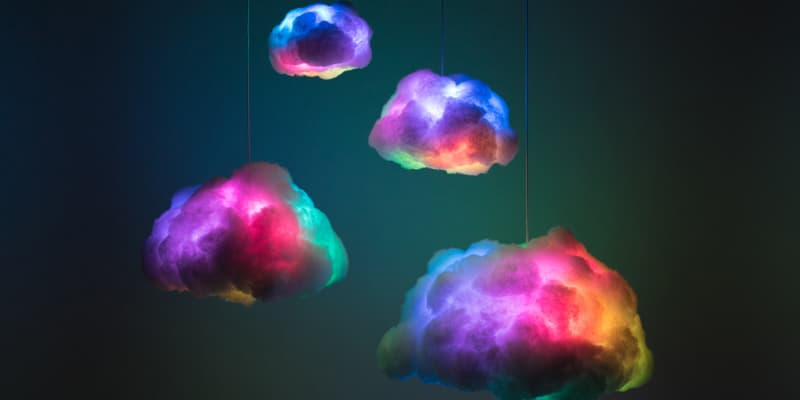 Cloud lamp touch discount of modern