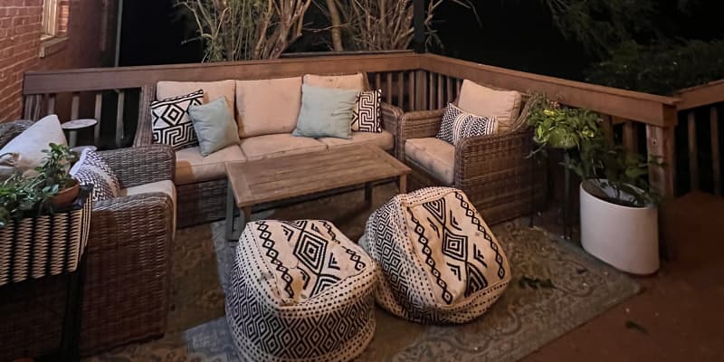 Patio set up 2025