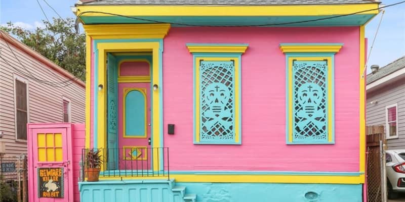 Hot Pink Shotgun House for Sale — 1224 Music St, New Orleans