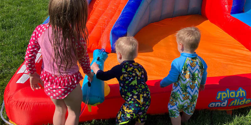 Inflatable water slide under cheap $200