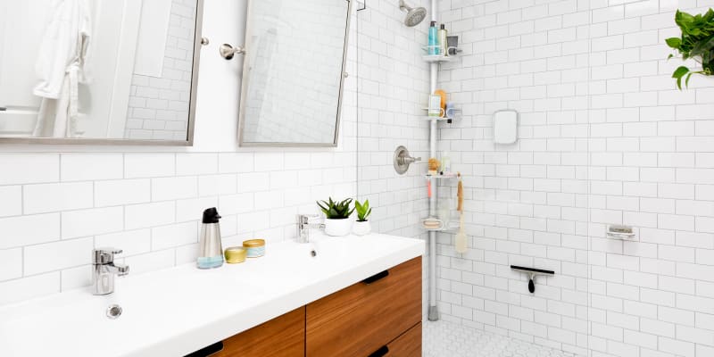What Is The First Step In Cleaning A Bathroom?