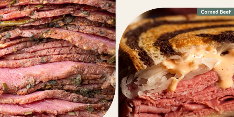 nutrition au pastrami et au corned beef