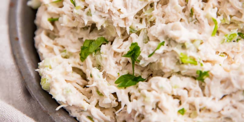 Costco Style Shredded Chicken Salad Recipe 40 Aprons Kitchn
