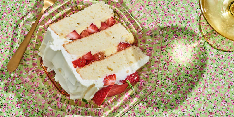 Strawberry Cassata Cake Recipe (Light and Moist) | The Kitchn