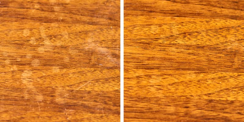 How to Refinish a Wood Table {and Remove Water Stains}