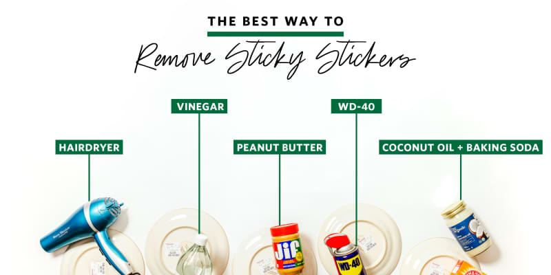 We Tried 5 Methods for Removing Sticky Stickers - There Was ...