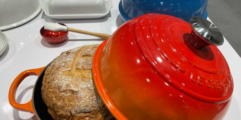 I posted about the Le Creuset bread oven two days ago and many of you were  interested in how well it worked. It's AMAZING! The heat and steam  distribution is unparalleled and