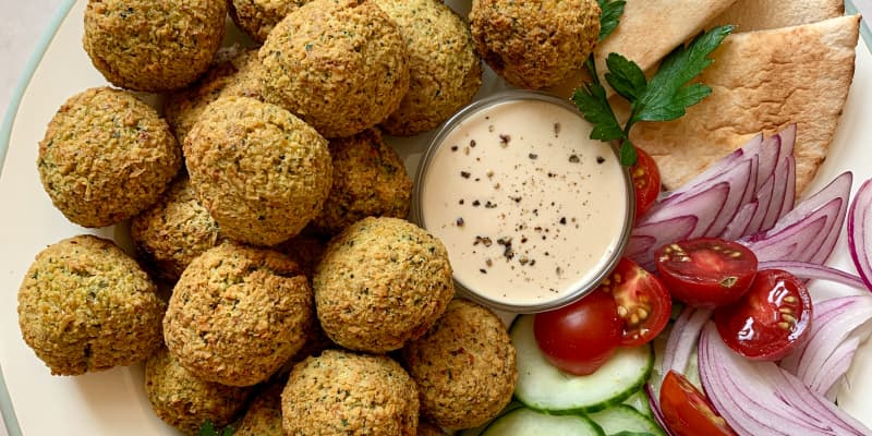Air Fryer Falafel Salad