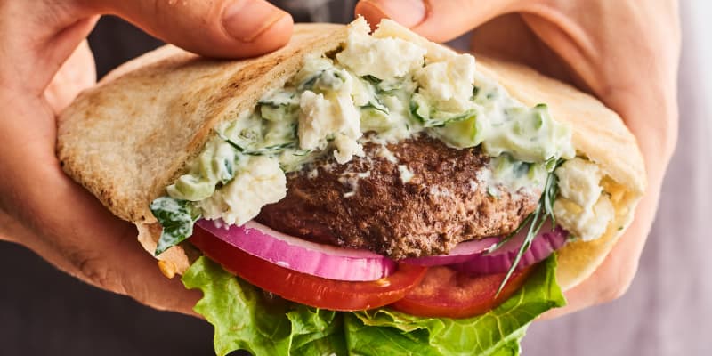 Greek Style Lamb Burgers With Tzatziki Kitchn
