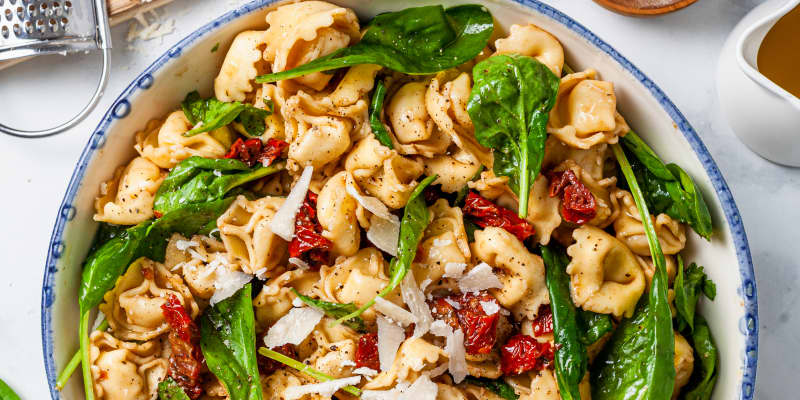Tuscan Tortellini Salad With Spinach And Sun Dried Tomatoes Kitchn