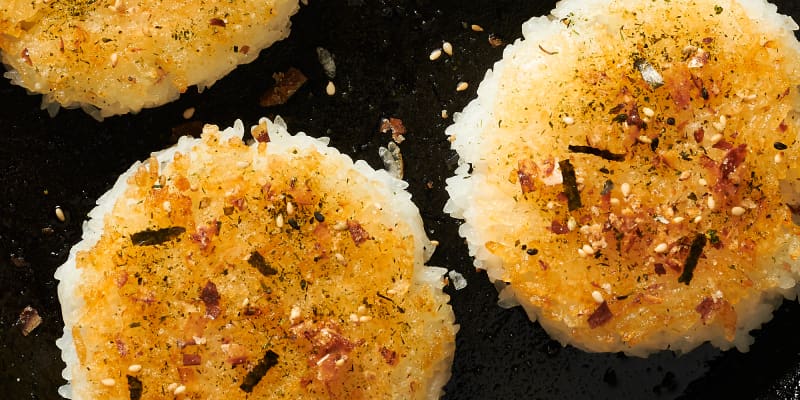 Japanese Pan-Fried Rice Cakes Recipe