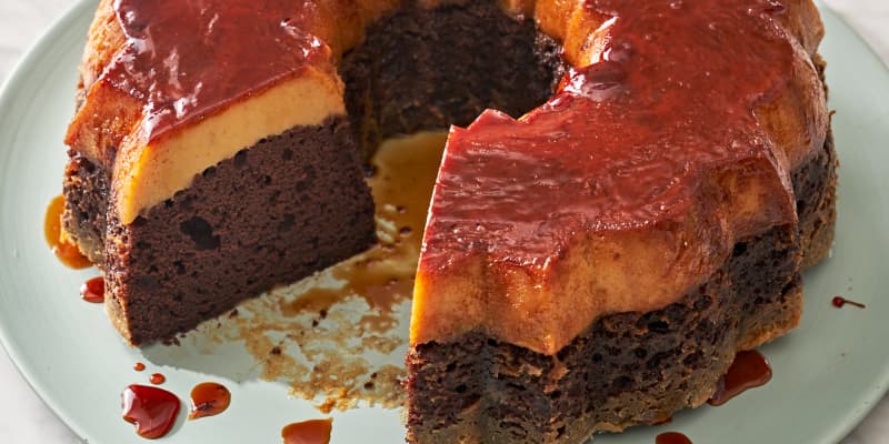 Chocoflan – The Mexican Impossible Cake! – hip pressure cooking