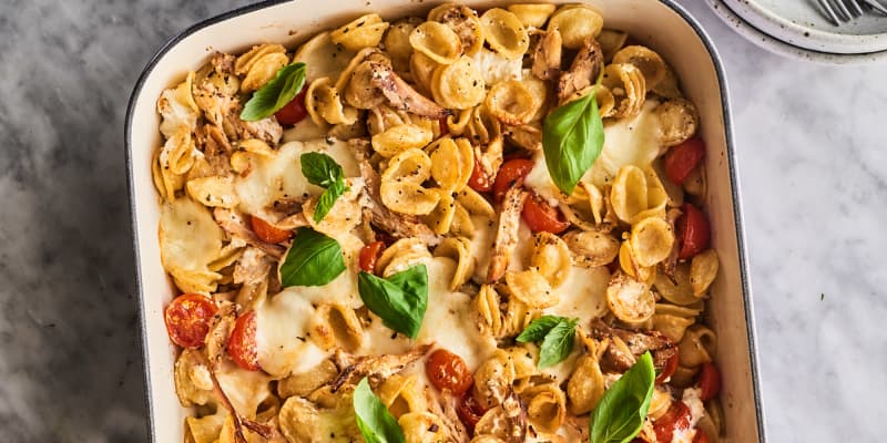 Caprese Chicken Pasta Casserole Kitchn