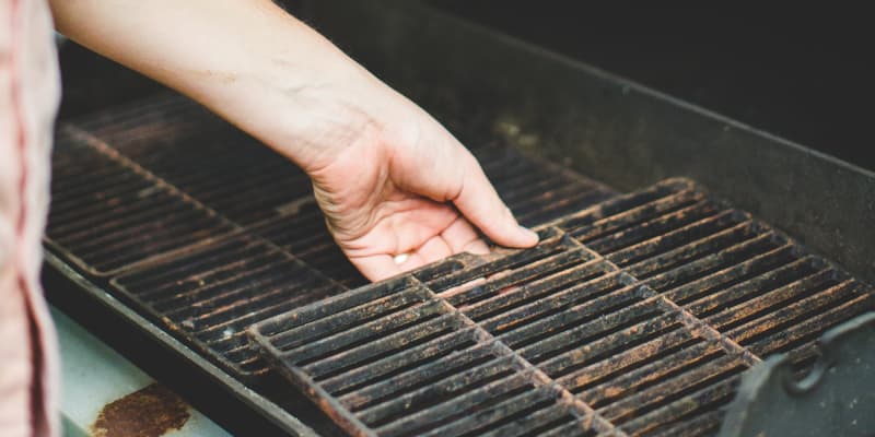 Baking Soda How To Clean The Gas Stove Grates Use Oven Cleaner To