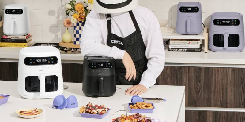 Crux pink top air fryer