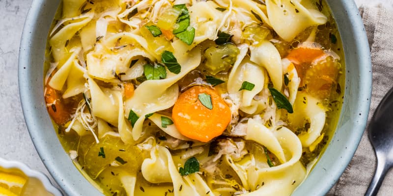 Chicken thighs and noodles instant pot best sale