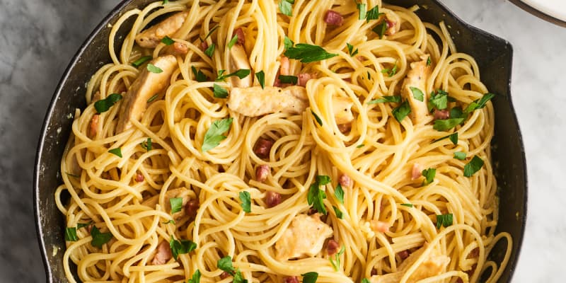 Chicken sales carbonara easy