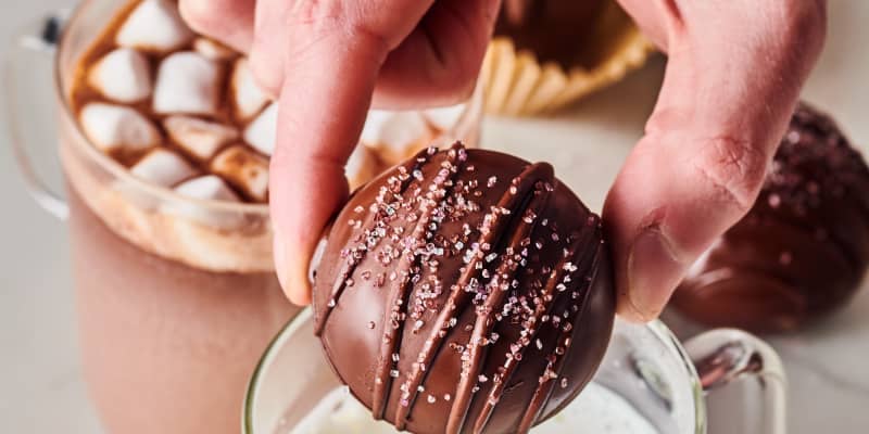 Easy Homemade Hot Chocolate Bombs Recipe The Kitchn