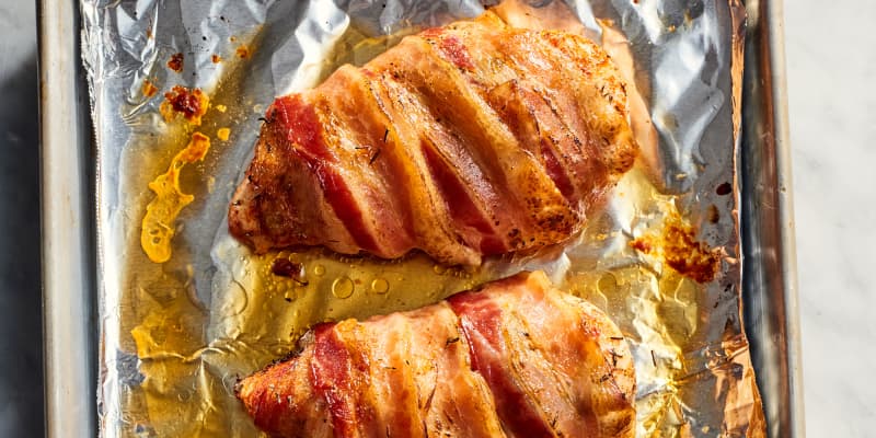 Bacon Wrapped Chicken Recipe In the Oven The Kitchn