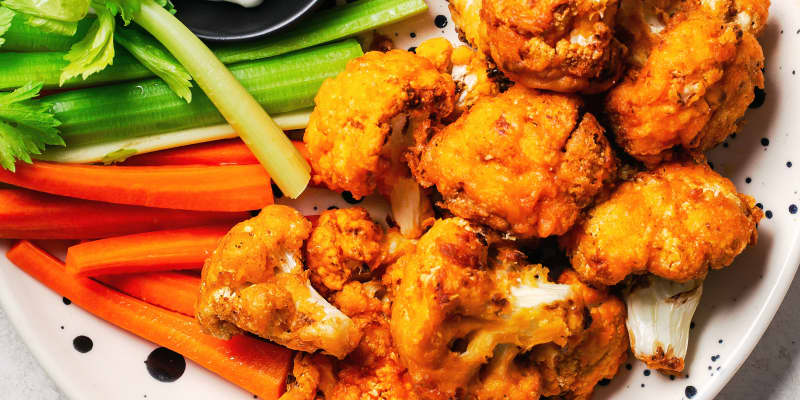 Air Fryer Buffalo Cauliflower Recipe Easy Crispy The Kitchn