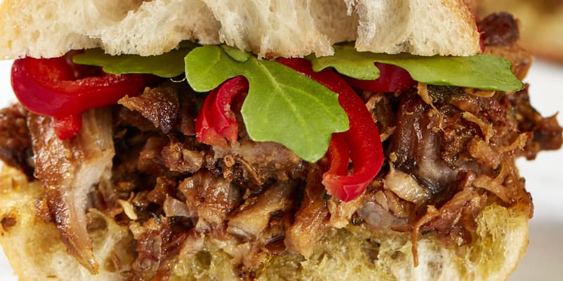 Instant Pot Pulled Porchetta Sandwiches