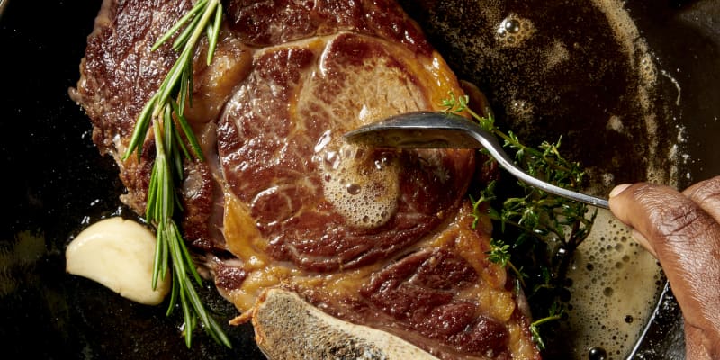 Pan seared ribeye steak recipe sales