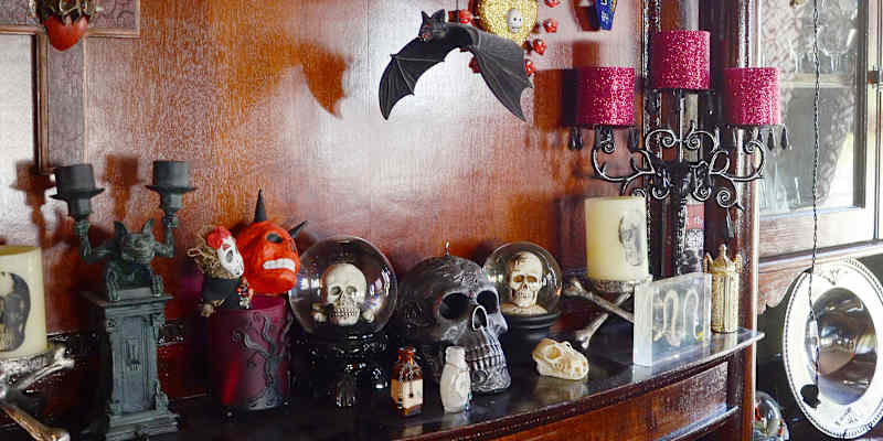 West Elm Terracotta Hanging Skeleton Halloween Decor