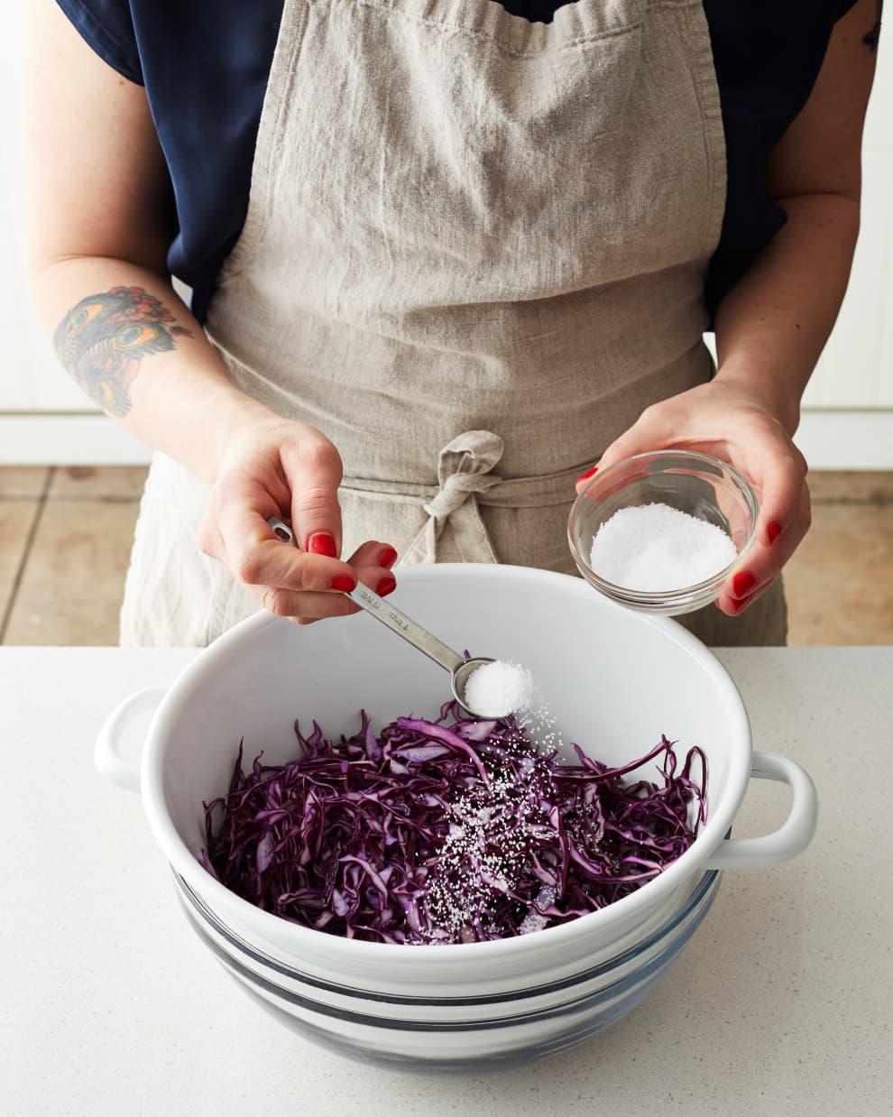 Easy Cabbage and Apple Slaw with Honey-Lime Dressing