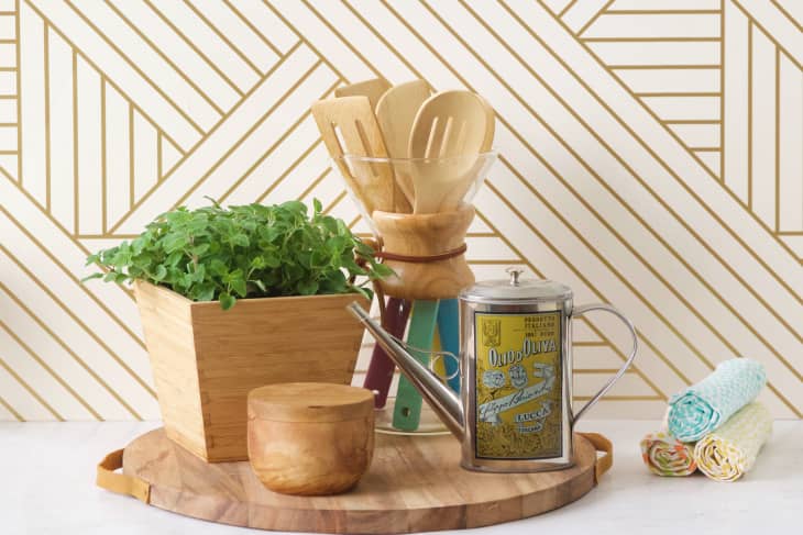 Oregano on kitchen counter