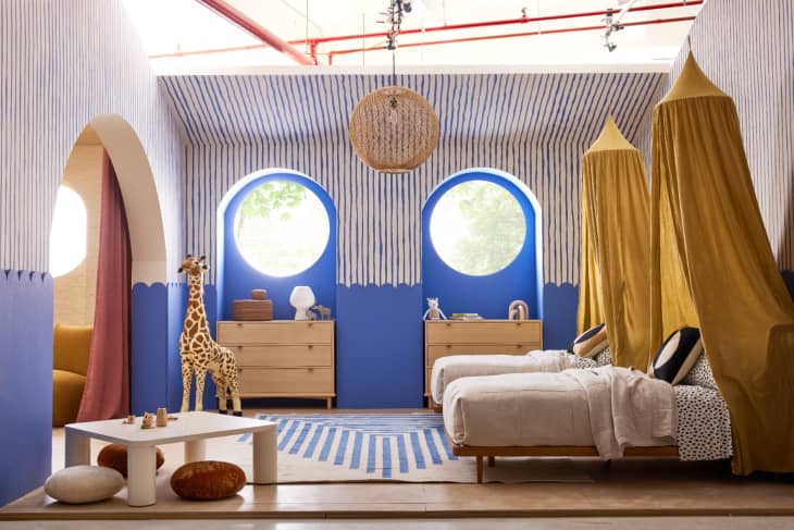 blue modern children's bedroom