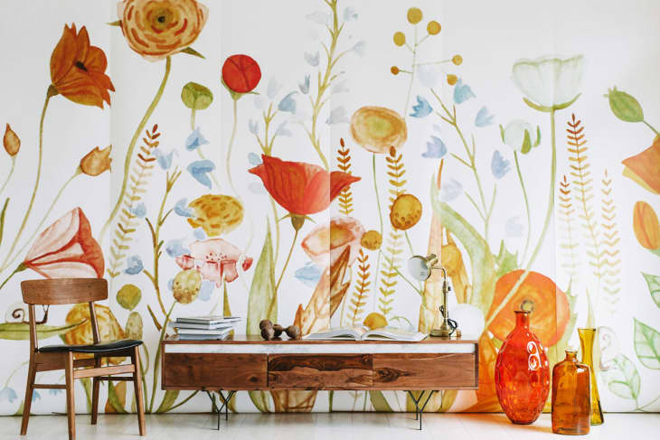 Anewall wildflower mural wallpaper