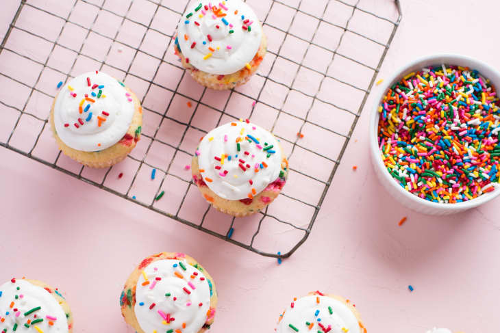 Cupcakes with sprinkles