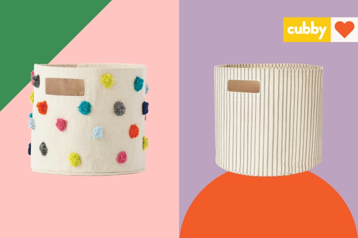Canvas on sale storage bins