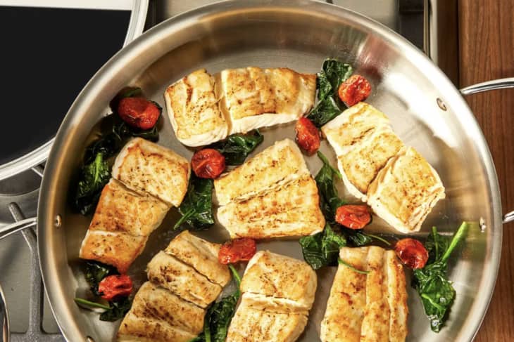 All-Clad d5 Stainless-Steel Essential Pan  Braised chicken, Food, Chicken  and vegetables