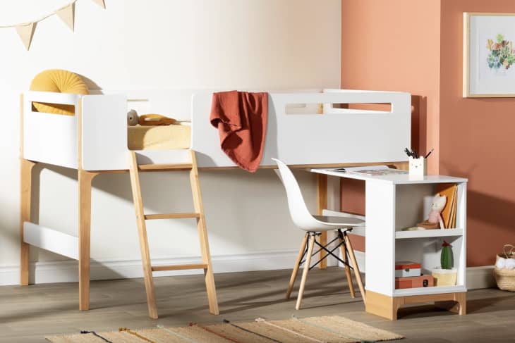 Kids bed on sale with desk