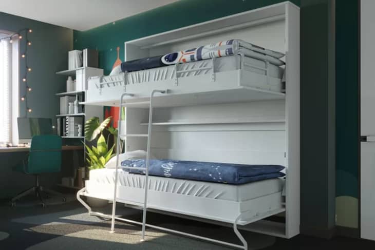 Vertical murphy online bunk beds