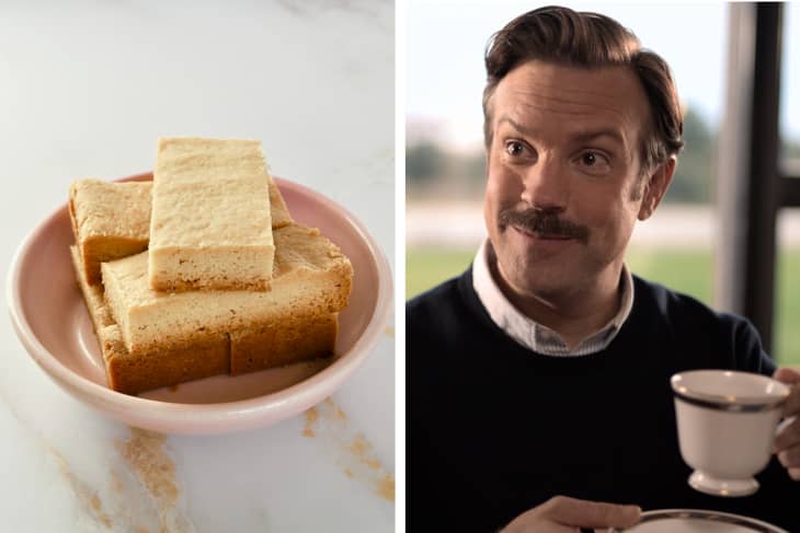 side by side of biscuits and ted lasso