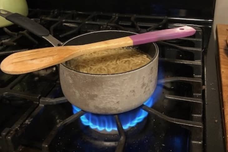 The Cooking Spray Hack That Helps Prevent Water From Boiling Over