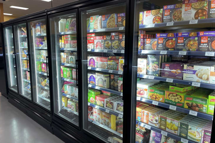 Saraga International Grocer frozen aisle.