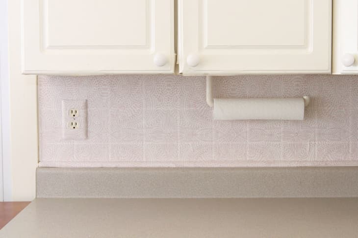 How to Hang Removable Wallpaper as a Temporary Kitchen ...