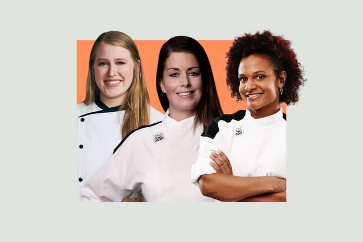 Hell's Kitchen previous winners: Megan Gill, Kimberly Ryan, and Ariel Malone