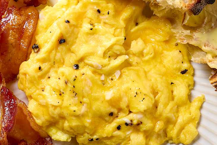 Scrambled eggs.