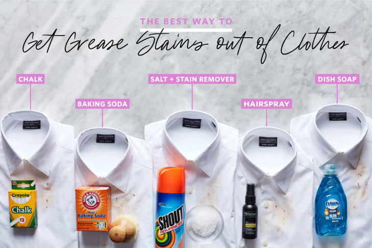 How to Get Grease Out of Clothes with Chalk