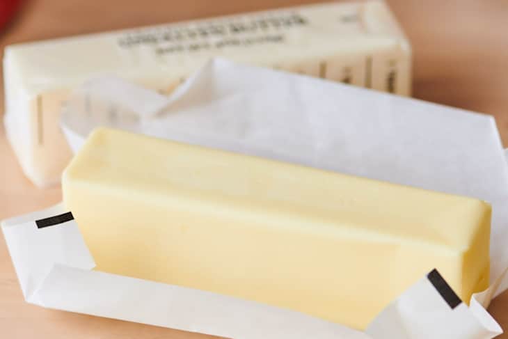 Stick of butter, one opened